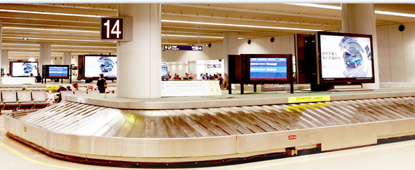奥迪汽车机场行李转数码刷屏广告