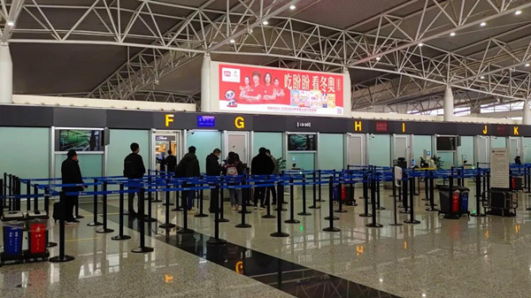 石家庄正定国际机场T2国内安检口LED广告